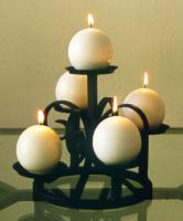Five Candle Round Candle Holder