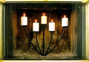 Fireplace Candle Holder